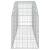 Coș gabion arcuit 200x50x60/80 cm fier galvanizat GartenMobel Dekor