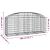 Coș gabion arcuit 200x50x80/100 cm fier galvanizat GartenMobel Dekor