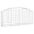 Coș gabion arcuit 200x50x80/100 cm fier galvanizat GartenMobel Dekor