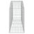 Coș gabion arcuit 200x50x80/100 cm fier galvanizat GartenMobel Dekor