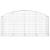 Coș gabion arcuit 200x50x80/100 cm fier galvanizat GartenMobel Dekor