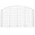 Coș gabion arcuit 200x50x100/120 cm fier galvanizat GartenMobel Dekor