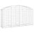 Coș gabion arcuit 200x50x100/120 cm fier galvanizat GartenMobel Dekor