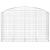 Coș gabion arcuit 200x50x120/140 cm fier galvanizat GartenMobel Dekor