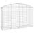 Coș gabion arcuit 200x50x120/140 cm fier galvanizat GartenMobel Dekor