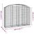 Coș gabion arcuit, 200x50x140/160 cm, fier galvanizat GartenMobel Dekor