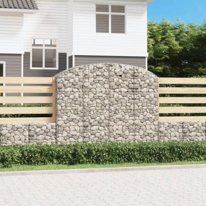 Coș gabion arcuit, 200x50x160/180 cm, fier galvanizat GartenMobel Dekor