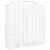 Coș gabion arcuit 200x50x200/220 cm fier galvanizat GartenMobel Dekor