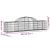 Coș gabion arcuit, 200x30x40/60 cm, fier galvanizat GartenMobel Dekor
