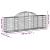 Coș gabion arcuit 200x30x60/80 cm fier galvanizat GartenMobel Dekor