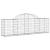 Coș gabion arcuit 200x30x60/80 cm fier galvanizat GartenMobel Dekor