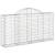 Coș gabion arcuit 200x30x100/120 cm fier galvanizat GartenMobel Dekor