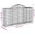 Coș gabion arcuit 200x30x100/120 cm fier galvanizat GartenMobel Dekor