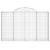 Coș gabion arcuit 200x30x120/140 cm fier galvanizat GartenMobel Dekor