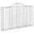 Coș gabion arcuit 200x30x120/140 cm fier galvanizat GartenMobel Dekor