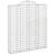 Coș gabion arcuit, 200x30x220/240, fier galvanizat GartenMobel Dekor