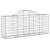 Coș gabion arcuit 200x50x80/100 cm fier galvanizat GartenMobel Dekor