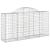 Coș gabion arcuit 200x50x100/120 cm fier galvanizat GartenMobel Dekor