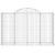 Coș gabion arcuit 200x50x120/140 cm fier galvanizat GartenMobel Dekor