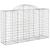Coș gabion arcuit 200x50x120/140 cm fier galvanizat GartenMobel Dekor