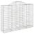 Coș gabion arcuit, 200x50x140/160 cm, fier galvanizat GartenMobel Dekor