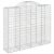 Coș gabion arcuit, 200x50x160/180 cm, fier galvanizat GartenMobel Dekor