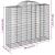 Coș gabion arcuit, 200x50x160/180 cm, fier galvanizat GartenMobel Dekor