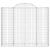 Coș gabion arcuit, 200x50x160/180 cm, fier galvanizat GartenMobel Dekor