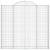 Coș gabion arcuit, 200x50x180/200 cm, fier galvanizat GartenMobel Dekor