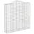 Coș gabion arcuit 200x50x200/220 cm fier galvanizat GartenMobel Dekor