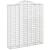 Coș gabion arcuit, 200x50x220/240 cm, fier galvanizat GartenMobel Dekor