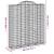 Coș gabion arcuit, 200x50x220/240 cm, fier galvanizat GartenMobel Dekor