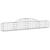 Coș gabion arcuit 300x30x40/60 cm, fier galvanizat GartenMobel Dekor