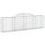 Coș gabion arcuit, 300x30x80/100 cm, fier galvanizat GartenMobel Dekor