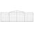 Coș gabion arcuit, 300x30x80/100 cm, fier galvanizat GartenMobel Dekor