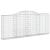 Coș gabion arcuit, 300x30x120/140 cm fier galvanizat GartenMobel Dekor