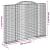Coș gabion arcuit, 300x30x220/240, fier galvanizat GartenMobel Dekor