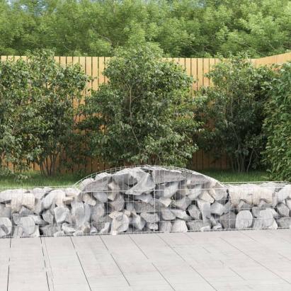 Coș gabion arcuit, 300x50x40/60 cm, fier galvanizat GartenMobel Dekor