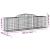 Coș gabion arcuit, 300x50x80/100 cm, fier galvanizat GartenMobel Dekor