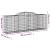 Coș gabion arcuit, 300x50x100/120 cm, fier galvanizat GartenMobel Dekor