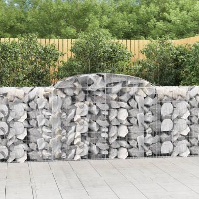 Coș gabion arcuit, 300x50x100/120 cm, fier galvanizat GartenMobel Dekor