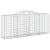 Coș gabion arcuit, 300x50x120/140 cm, fier galvanizat GartenMobel Dekor