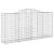 Coș gabion arcuit, 300x50x140/160 cm, fier galvanizat GartenMobel Dekor