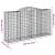 Coș gabion arcuit, 300x50x160/180 cm, fier galvanizat GartenMobel Dekor