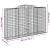 Coș gabion arcuit, 300x50x180/200 cm, fier galvanizat GartenMobel Dekor