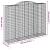 Coș gabion arcuit, 300x50x220/240, fier galvanizat GartenMobel Dekor