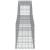 Coș gabion arcuit 400x30x40/60 cm fier galvanizat GartenMobel Dekor
