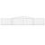 Coș gabion arcuit 400x30x60/80 cm fier galvanizat GartenMobel Dekor