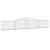 Coș gabion arcuit 400x30x60/80 cm fier galvanizat GartenMobel Dekor
