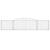 Coș gabion arcuit 400x30x80/100 cm fier galvanizat GartenMobel Dekor